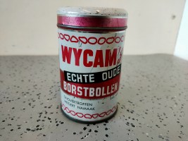 antiek blik Wycam borstbollen (7)